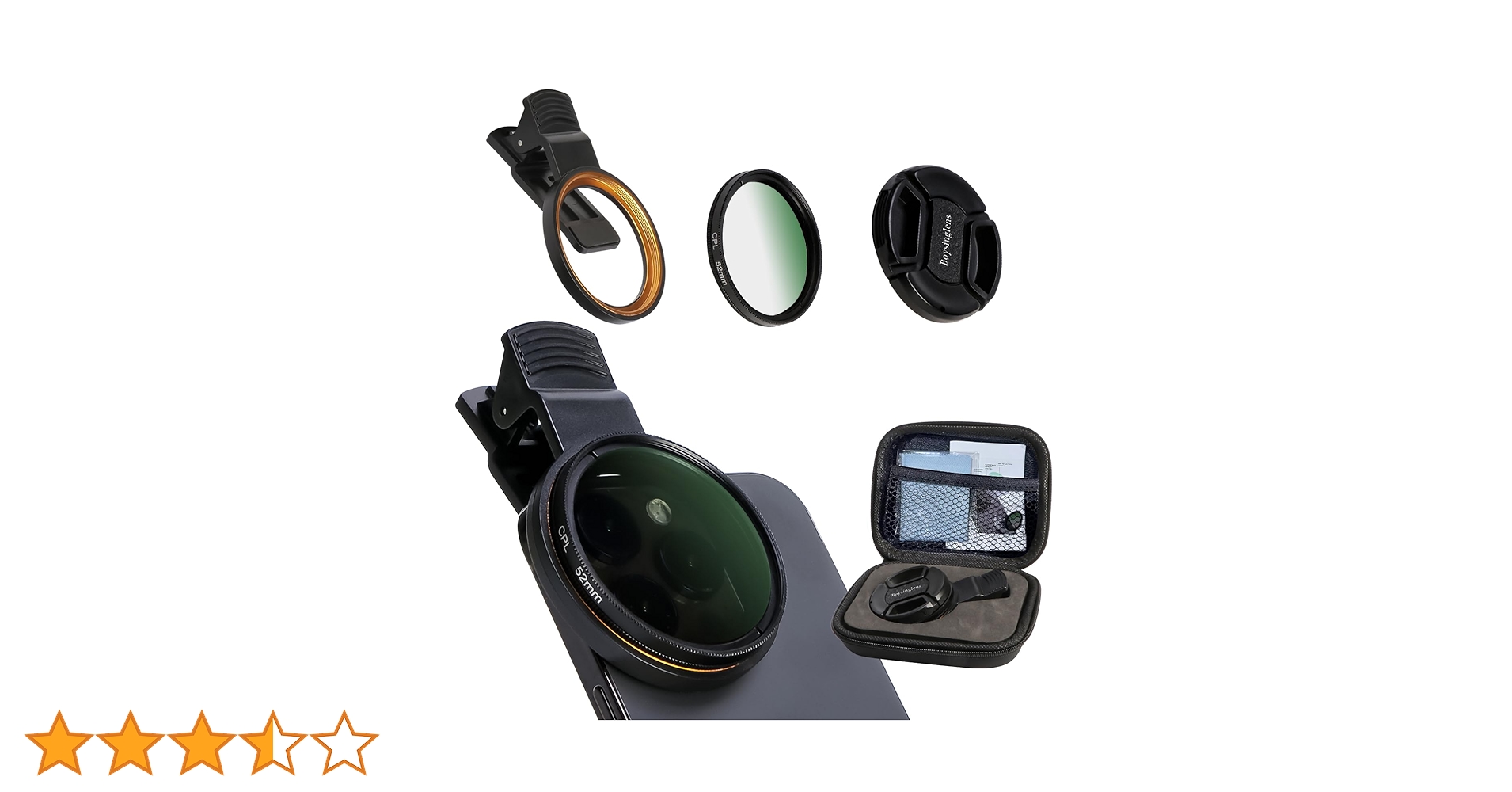 Amazon | 52mm 円偏光フィルター、ウルトラスリムマルチコートCPL